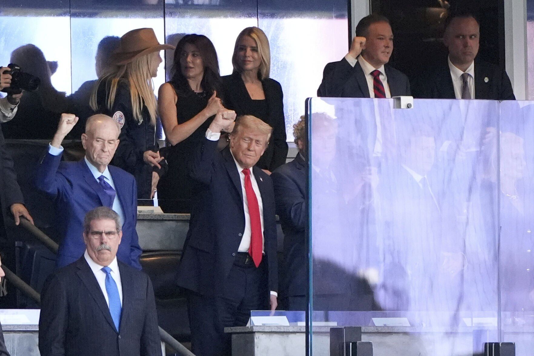 Trump Tigers Yankees Baseball